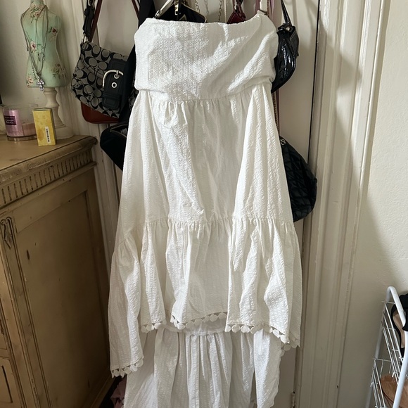 Anthropologie White Halter Dress size XL like new - Picture 8 of 8